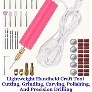 Lightweight Handheld Craft Tool for Cutting, Grinding, Carving, Polishing  USB